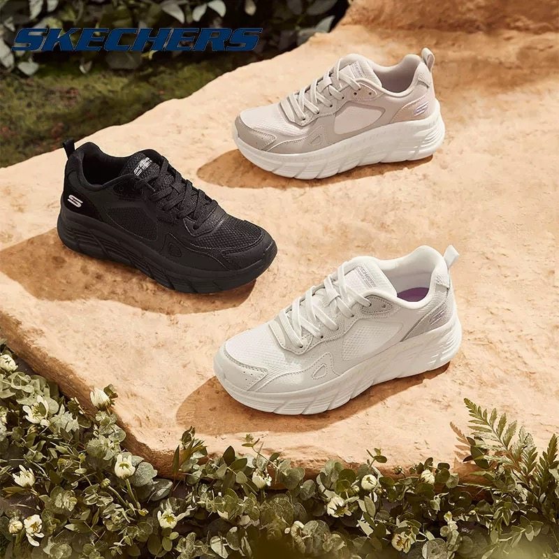 Skechers斯凯奇网面厚底跑鞋女简约透气舒适休闲鞋软底减震跑步鞋,运动鞋new,运动休闲鞋,淘宝优惠券,粉丝福利购,淘宝优惠卷