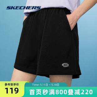 女2024年夏舒适休闲裤 Skechers斯凯奇短款 子百搭柔软弹性运动裤 子