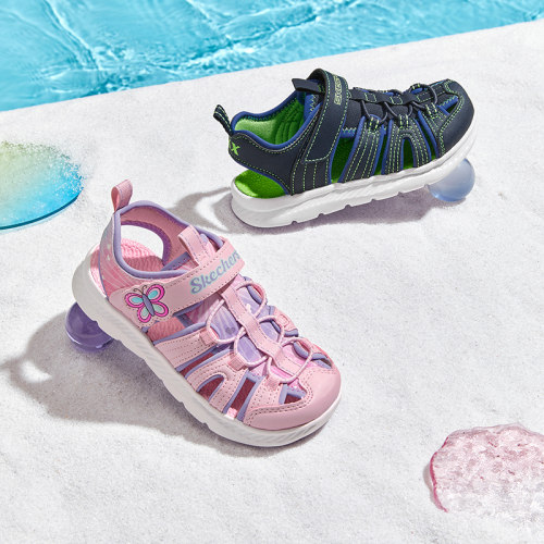 斯凯奇童鞋Skechers防滑运动凉鞋