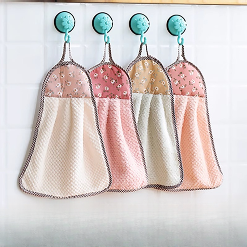 珊瑚绒擦手巾懒人抹布洗碗巾厨房专用吸水毛巾不掉毛不沾油洗碗布