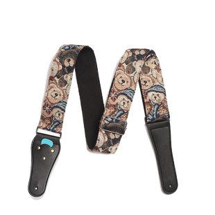 吉他背带棉质刺绣尤克里里民谣电吉他斜跨带子贝斯肩带琴带配件