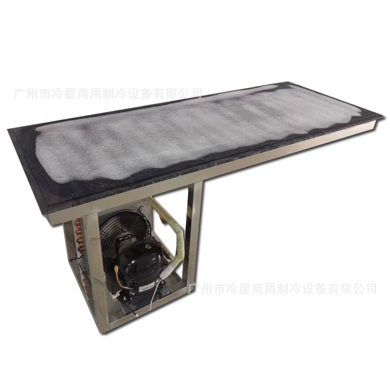 自助餐冰台展示冰柜大理石制冷台面直冷冰箱鱼肉调料冷藏保鲜台