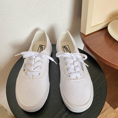 怪人李低帮圆头休闲系带帆布鞋