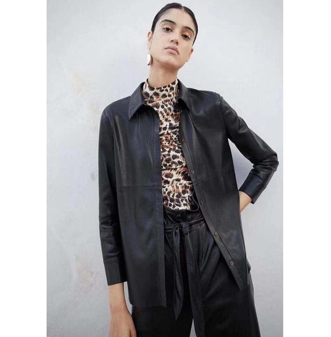 小众元厂匈牙利savi生态皮衬衫