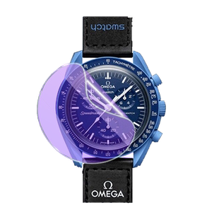 适用swatch×omega手表膜斯沃琪欧米茄联名款贴膜保护moonswatch欧米伽奥米加月球水星行星系列moon表盘贴