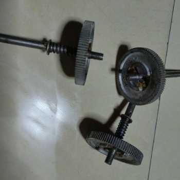 老式磁石电话发电机6毫米折叠手摇柄胶木转动手柄配件铝齿轮0.5摸