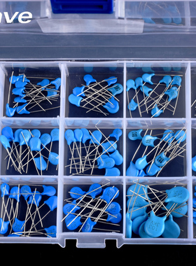 电子元件包 高压瓷片电容包 盒装 15种常用 共150只 1/2/3/6KV101