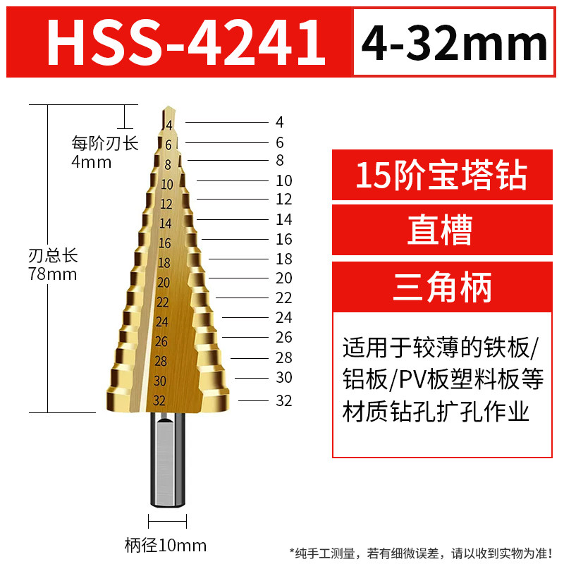 宝塔钻头高硬度钨钢打孔不锈钢专用扩孔开孔器金属木工阶梯钻大全,搬运/仓储/物流设备,机械式停车设备（立体停车库）,淘宝优惠券,粉丝福利购,淘宝优惠卷