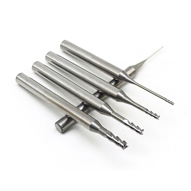 钨钢小径长颈深沟铝用合金铣刀2y/3刃平刀球刀高光深沟避空铣刀0.