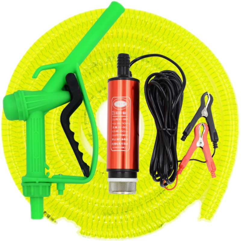 12v电动抽油泵24v油抽子车载柴油泵220v家用小型抽水泵自吸潜水泵