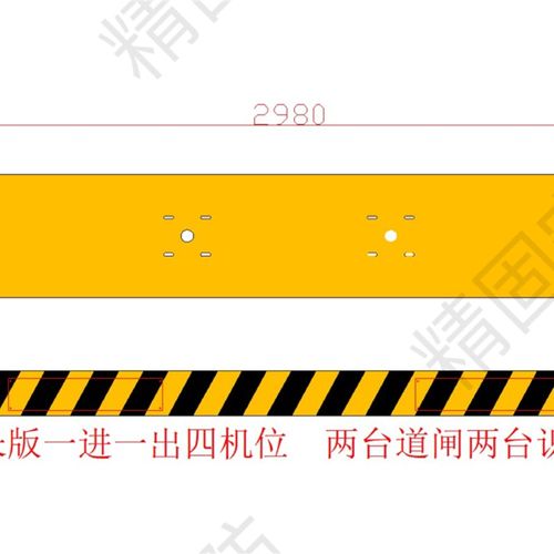 安全岛道闸安全岛免浇筑钢结S构一体道闸底座