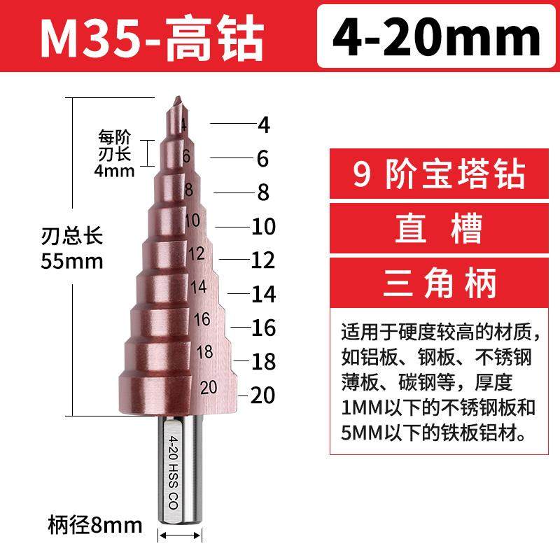 含钴宝塔型钻头高硬度铁板不锈钢304专用打孔钻头开孔扩孔器转头,搬运/仓储/物流设备,机械式停车设备（立体停车库）,淘宝优惠券,粉丝福利购,淘宝优惠卷