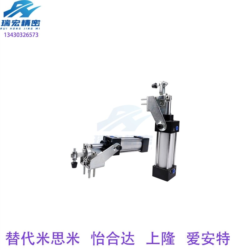 气动夹钳垂直压紧式侧面安装底