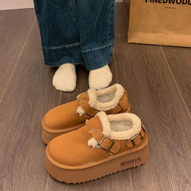 厚底加绒勃肯鞋女东北雪地靴2025新款女鞋子外穿防水保暖豆豆棉鞋,户外/登山/野营/旅行用品,其他户外鞋,淘宝优惠券,粉丝福利购,淘宝优惠卷