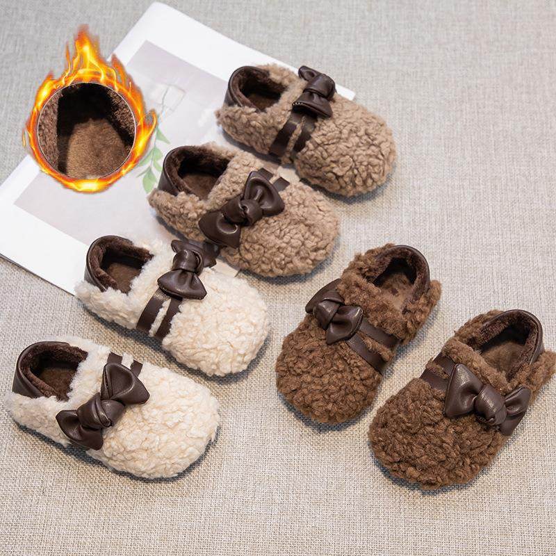 可爱结平底毛毛鞋女2024秋冬新款软底加绒保暖豆豆鞋韩版瓢鞋,户外/登山/野营/旅行用品,其他户外鞋,淘宝优惠券,粉丝福利购,淘宝优惠卷