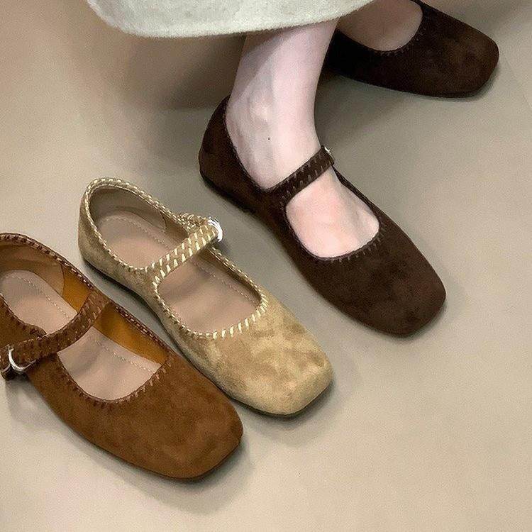 法式平底浅口单鞋女2025新款秋季配裙子软底玛丽珍鞋豆豆鞋勃肯鞋,户外/登山/野营/旅行用品,其他户外鞋,淘宝优惠券,粉丝福利购,淘宝优惠卷