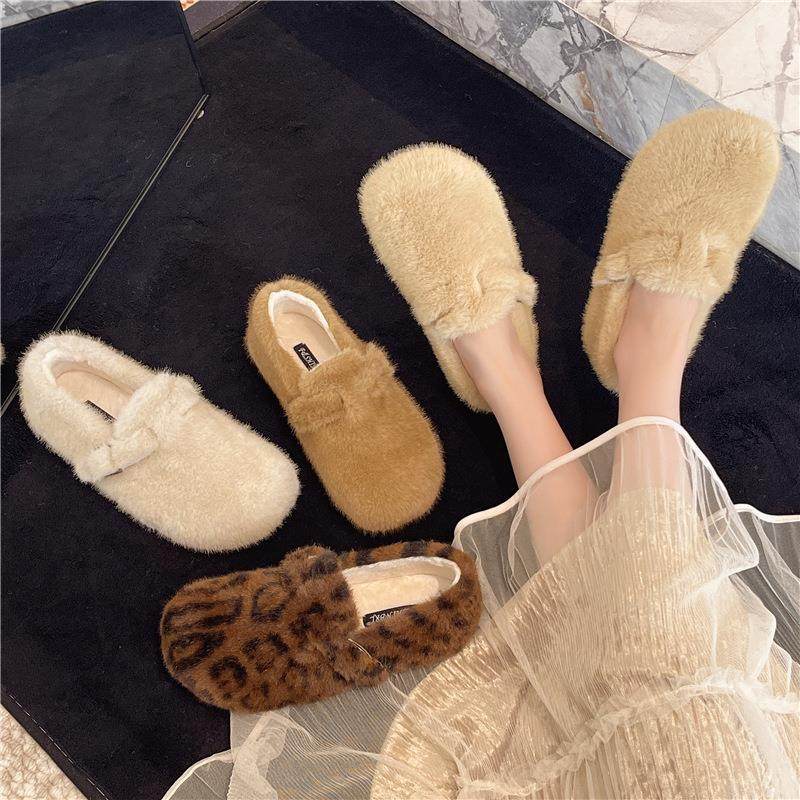 毛毛鞋女秋冬外穿2025年新款一脚蹬冬季豆豆鞋仙女风加绒保暖棉鞋,户外/登山/野营/旅行用品,其他户外鞋,淘宝优惠券,粉丝福利购,淘宝优惠卷