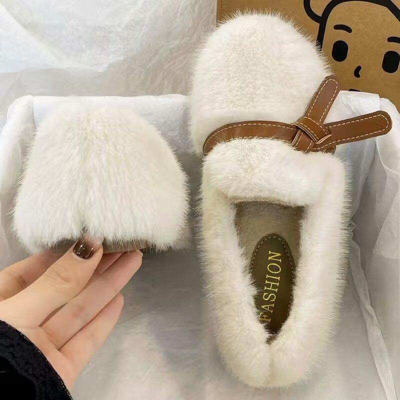 软底加绒圆头毛毛鞋女秋冬新款外穿温柔网红一脚蹬豆豆鞋冬季保暖,户外/登山/野营/旅行用品,其他户外鞋,淘宝优惠券,粉丝福利购,淘宝优惠卷