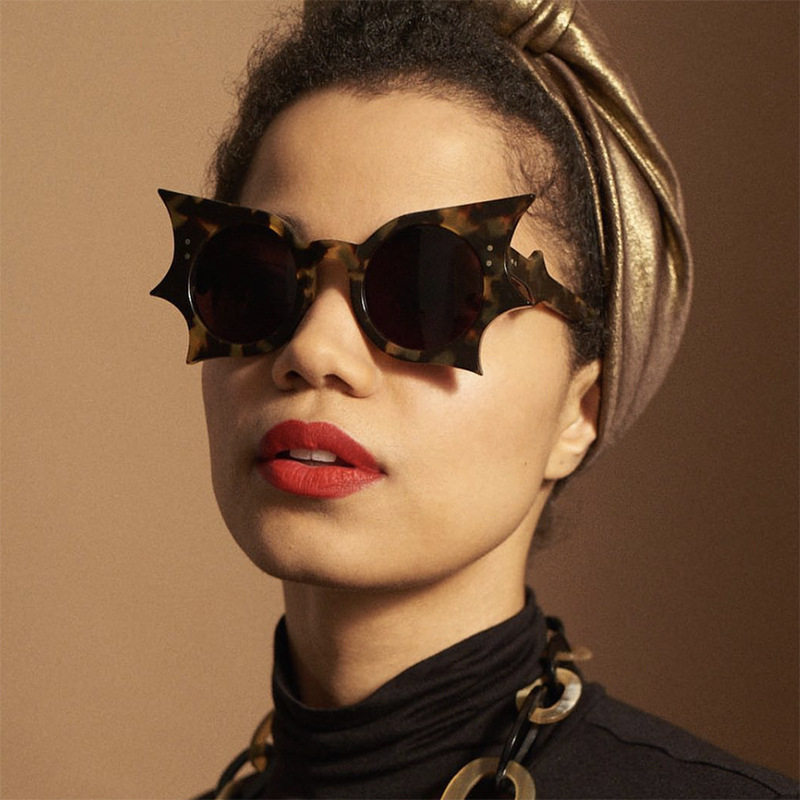 英系chrry koopins个性时尚蝙蝠太阳镜万圣节装扮墨镜新款欧美