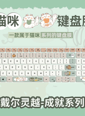 猫咪键盘膜适用戴尔灵越16pro5620 5630键盘保护膜15pro3520 3530 3511笔记本14pro5420 5430电脑13pro5330膜