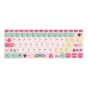 草莓熊键盘膜适用联想小新Pro16 2024 AI键盘膜Pro14小新14 16 2023笔记本Air14/15电脑ThinkBook14 16保护膜