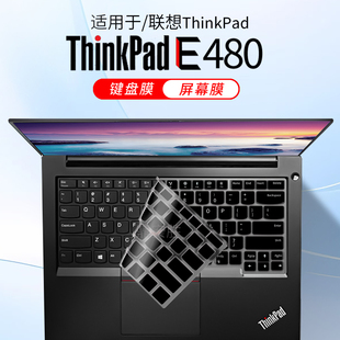 顾夏适用联想ThinkPad E431 E440 E450 E460 E470 E480 E490键盘膜T440 T450 T460S笔记本保护膜14英寸屏幕膜