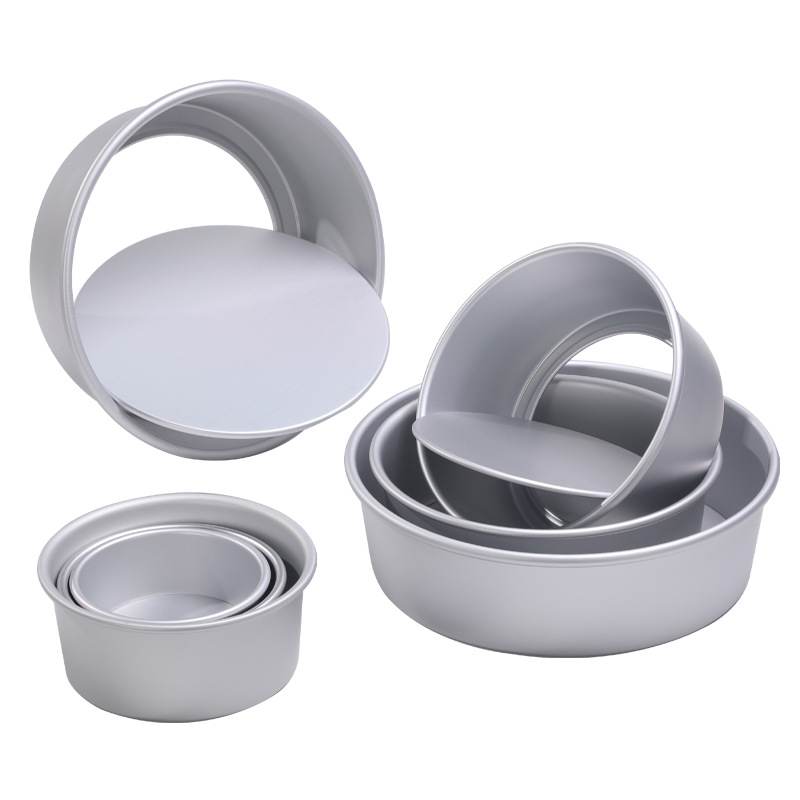 铝合金蛋糕模具阳极圆形活底不粘烘焙工具戚风蛋糕烤盘模具