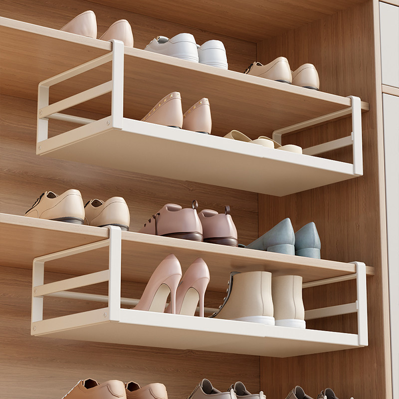 鞋柜分层隔板家用可伸缩下挂鞋架出租房省空间收纳神器挂篮置物架,收纳整理,整理架/置物架/收纳架,淘宝优惠券,粉丝福利购,淘宝优惠卷