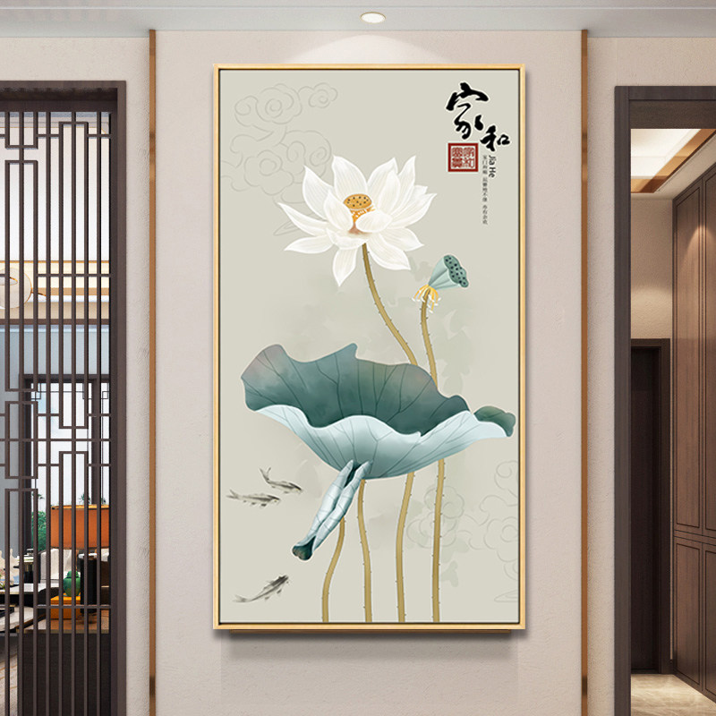 荷花玄关画图片大全,荷花玄关寓意(第14页)_大山谷图库