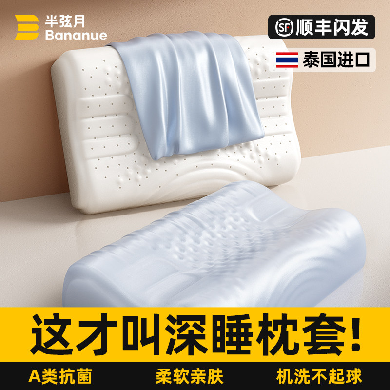 枕套2025新枕头枕芯乳胶枕套单个一对装内胆套60cmx40cm冰丝成人