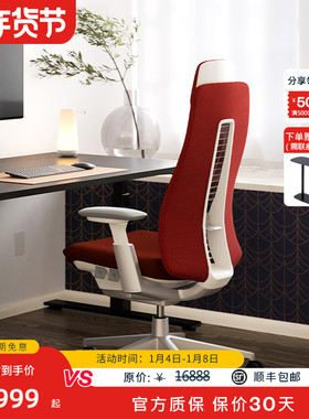 Haworth海沃氏 Fern顶配款人体工学椅办公椅子护腰升降久坐电竞椅