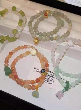 中式手链葫芦莲花复古女