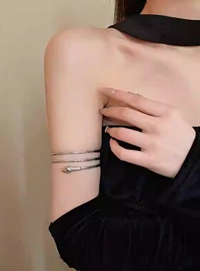 韩系蛇形多层手镯小众金属冷淡风手环气质轻奢高级感手饰