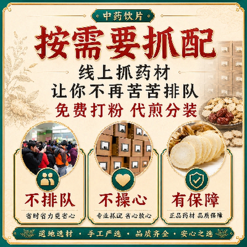 中药材抓配打粉制丸代煎中药饮片