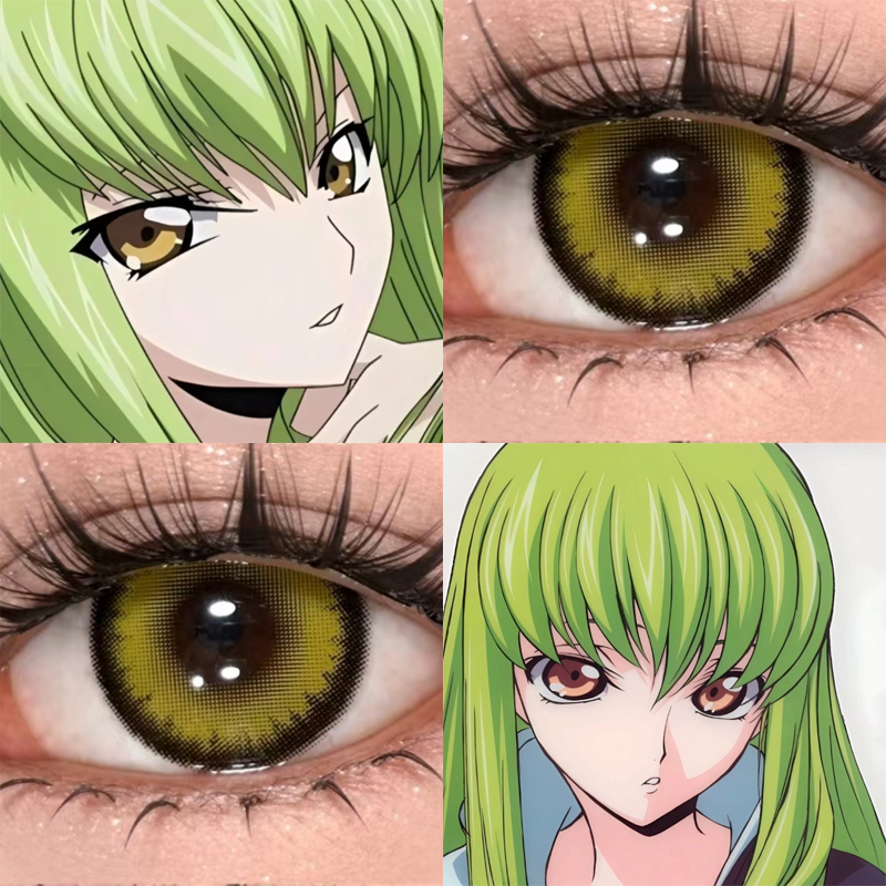 c.ccos美瞳金黄色日半年抛大直径显色dgu反叛的鲁路修官方正品cn