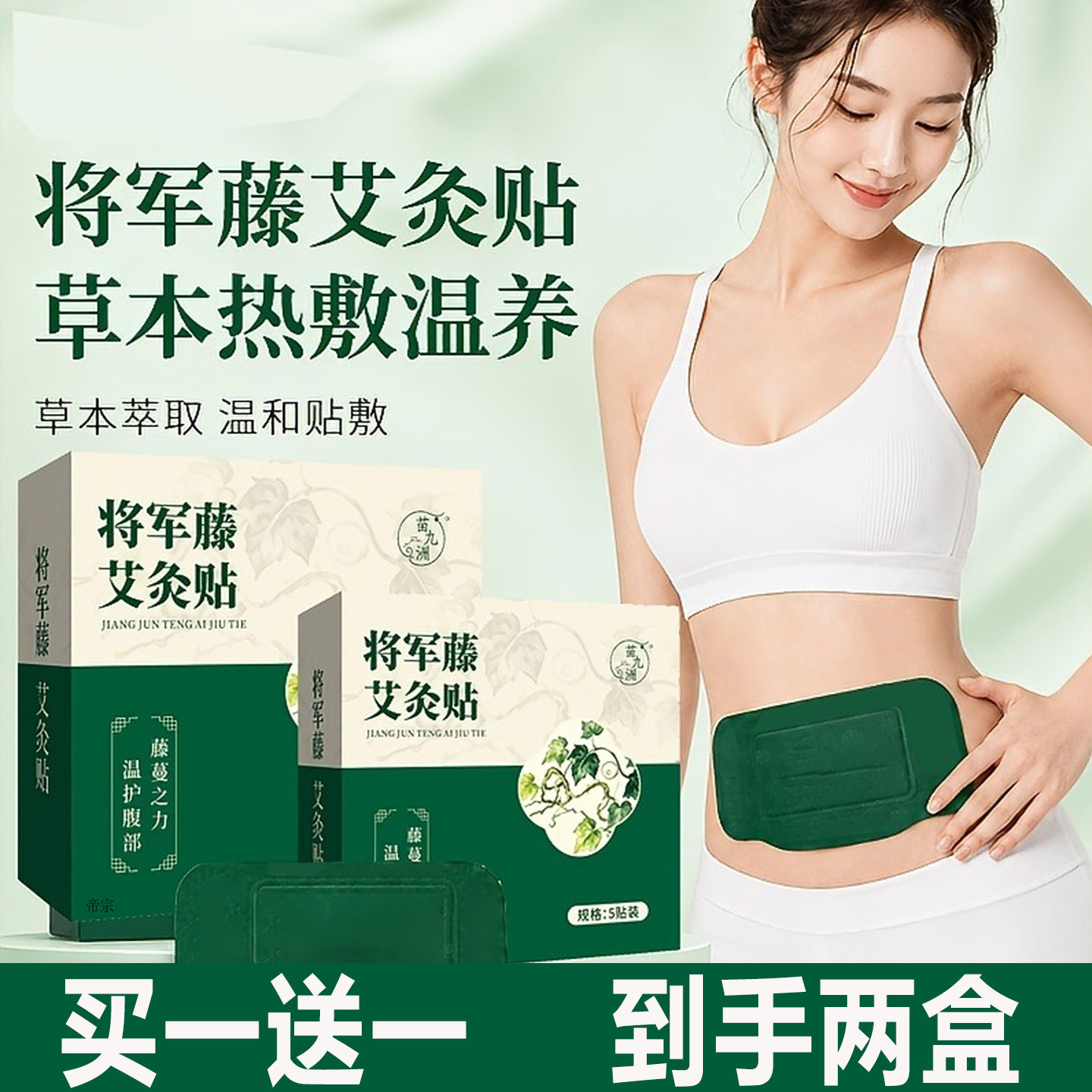 将军藤艾灸贴官方旗舰店正品御本植全新升级蕲艾鸡矢藤艾草贴1cd