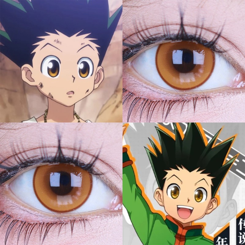 小杰cos美瞳日抛全职猎人跃动心跳橘蜜柑橘暖棕暮色漫展正品cn