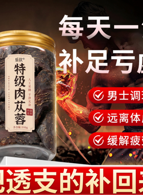 特级内蒙肉苁蓉片补精强肾中药材男士养生泡茶水正品官方旗舰店QF