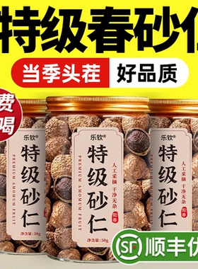 特级正宗阳春春砂仁根凉果特产中药材煲汤养胃糊正品官方旗舰店zz