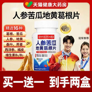 人参苦瓜地黄葛根片官方旗舰店正品 药店直售葛根片1cd 直播同款