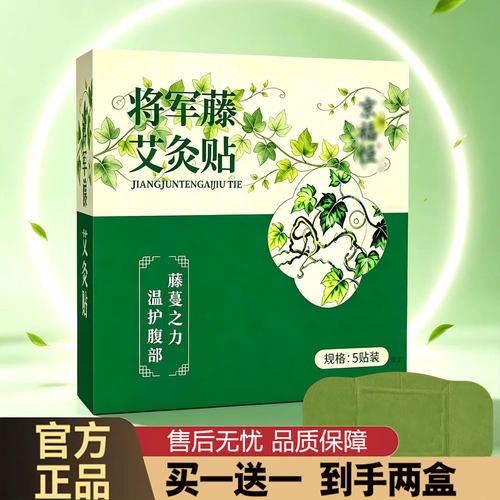 京福恒将军藤艾灸贴官方旗舰店正品升级将军藤艾灸贴草本贴1cd
