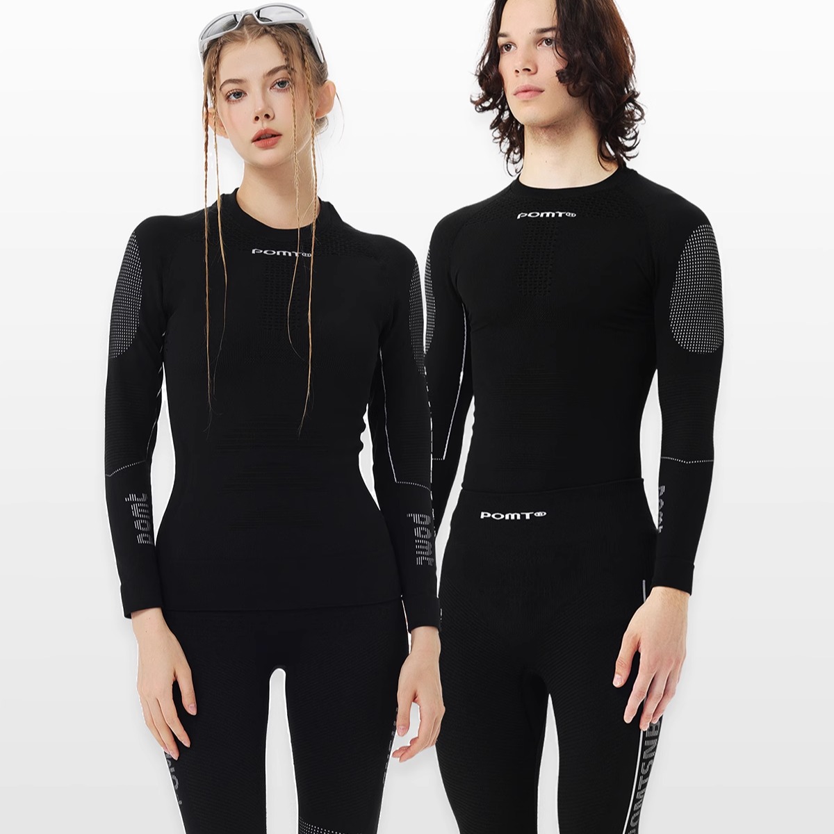 专业滑雪速干压缩衣coolmax纱线