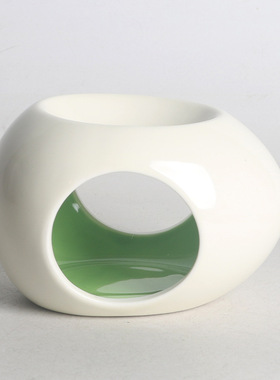 抽象风香薰蜡烛香烛蜡烛加热型陶瓷香薰炉家居摆件陶瓷SPA蜡烛台