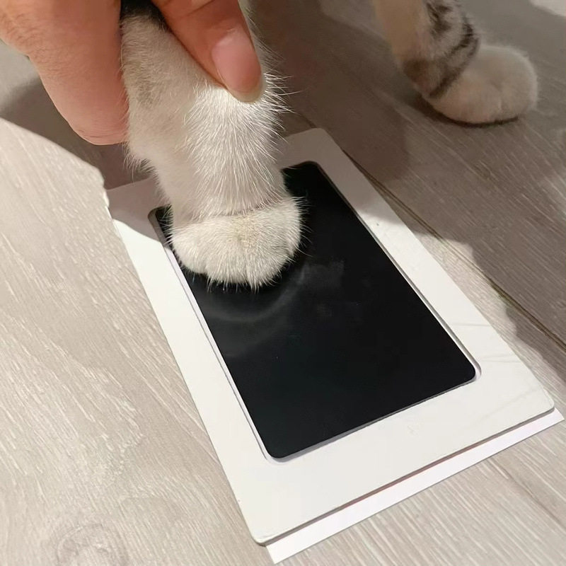 狗狗猫咪免洗脚印拓印纪念相册明信片DIY制作宠物用品宠物纪念