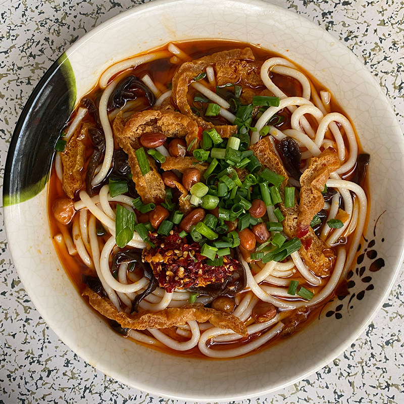 邵阳隆回米粉大片牛肉 木耳豆腐粗干粉速煮方便袋装 多口味3份装