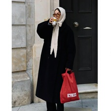 ICYNESS彩色通勤棉质牛仔大容量男女帆布单肩购物环保包