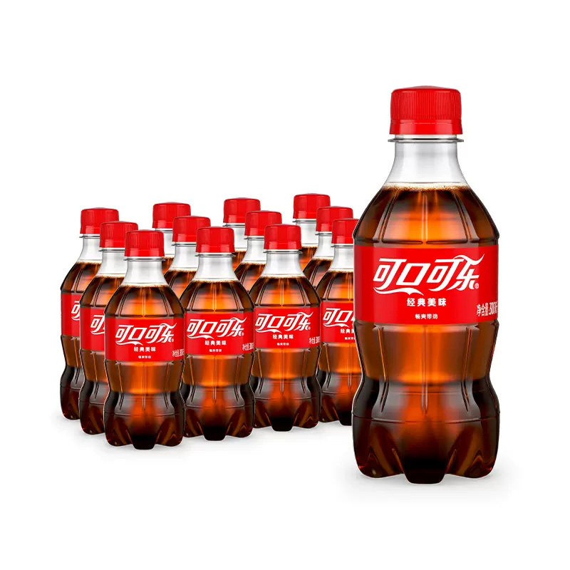 可口可乐300ml*12芬达雪碧迷你瓶一整箱批发经典碳酸饮料汽水饮品