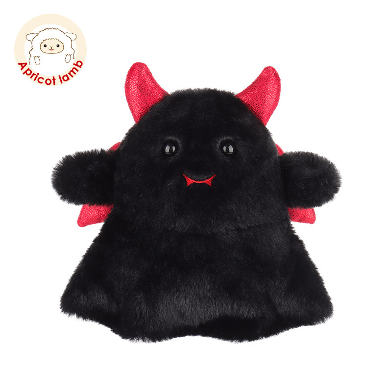 Apricot lamb黑色小恶魔幽灵玩偶可爱公仔毛绒玩具安抚女孩礼物