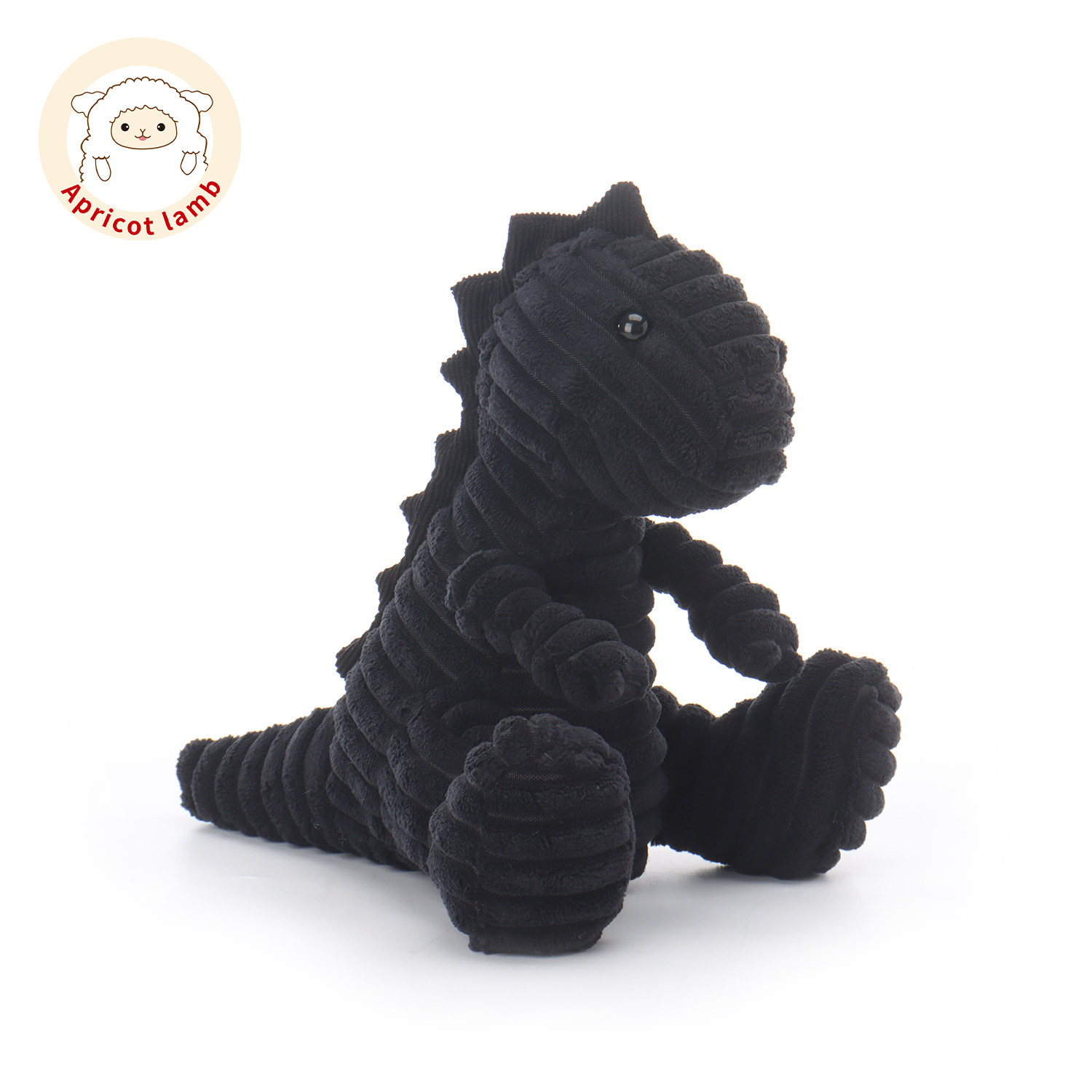 瑞可羊灯芯绒恐龙安抚毛绒玩偶