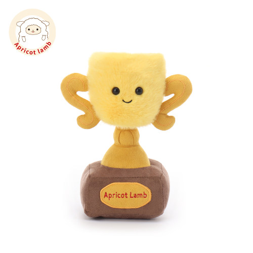 瑞可羊趣味奖杯毛绒玩偶刺绣定制